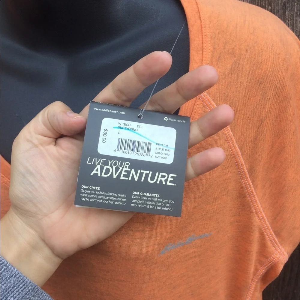 NWOT Eddie Bauer free dry tee - Picture 3 of 6